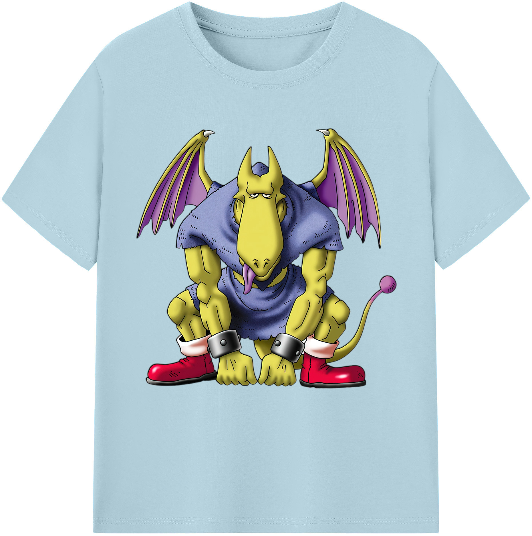 （画像用） ドラゴンクエスト Doragon Kuesuto Dragon Quest 綿100％半袖Tシャツ（フロントプリント）